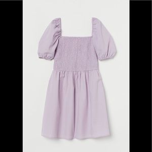 H&M Puff Sleeved Dress Lilac